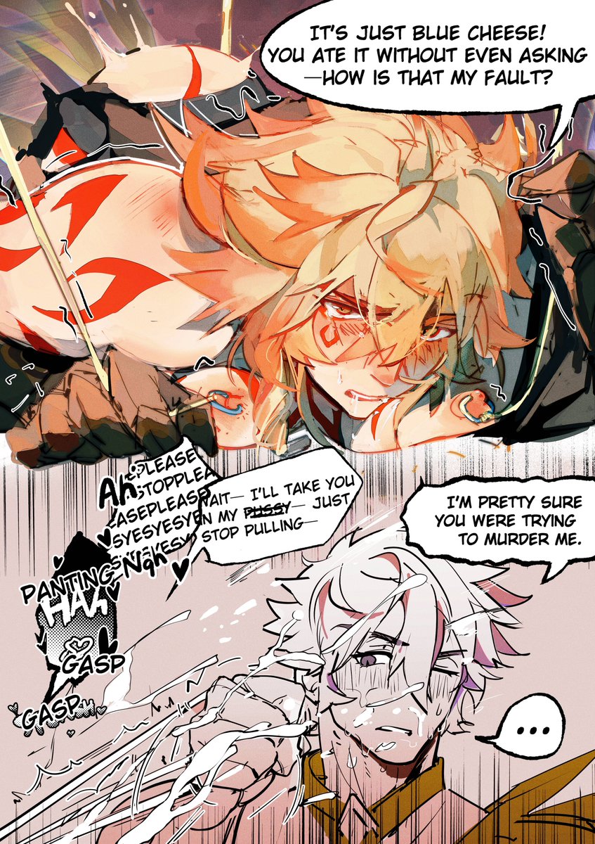 I’ve always mistaken the golden blood dripping from his hand on the startup screen for three chains.
just doodle don't take it seriously😆