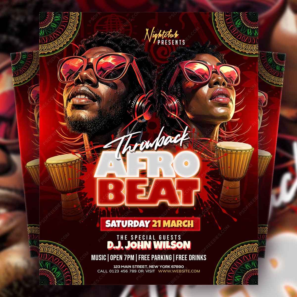 PSDFreebies's tweet photo. Download the Afro Beat Music Event Flyer PSD Template.
Link Here >> https://t.co/87KFb5cSYb
#AfroBeat #MusicEvent #DJNight #ClubParty #DanceMusic #PartyFlyer #EditablePSD #Nightlife #AfroMusic #EventPromotion https://t.co/y09EqSzldd