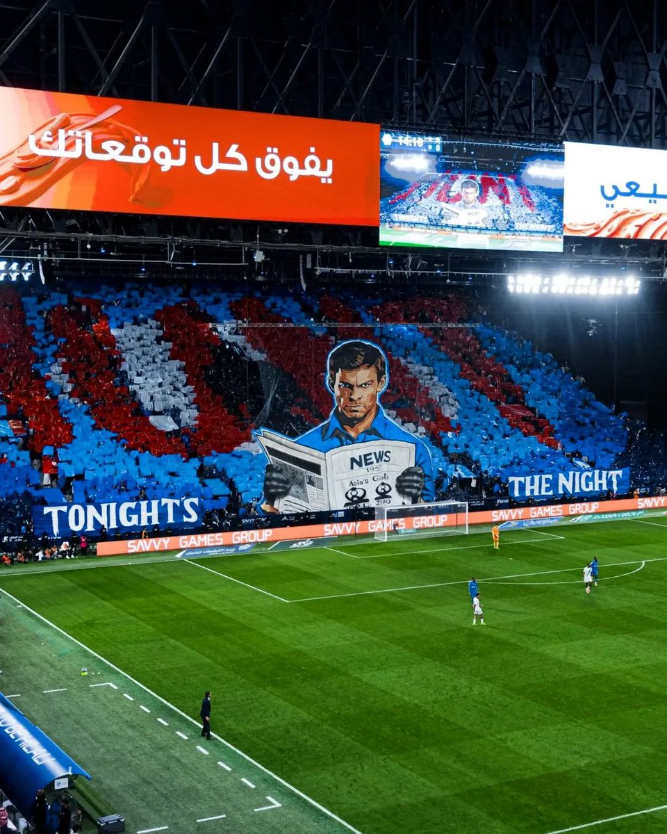 Al-Hilal taraftarı geçtiğimiz gün oynanan maçta Dexter Morgan temalı bir koreografi yaptı 🩸