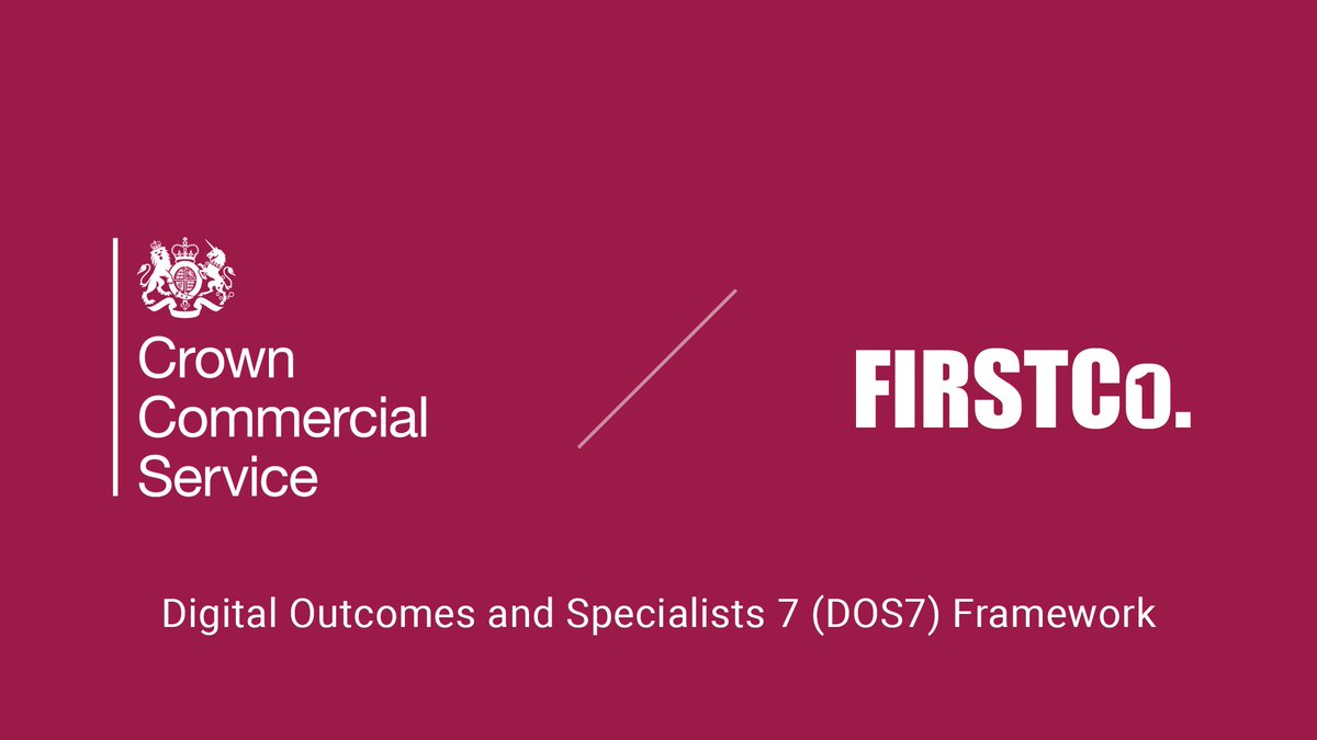 We’re pleased to confirm that Firstco has been awarded a place on the Crown Commercial Service (CCS) <a href="/gov_procurement/">CrownCommercialServ</a> Digital Outcomes and Specialists 7 (DOS7) framework! #digital #partner #government #procurement #Firstco