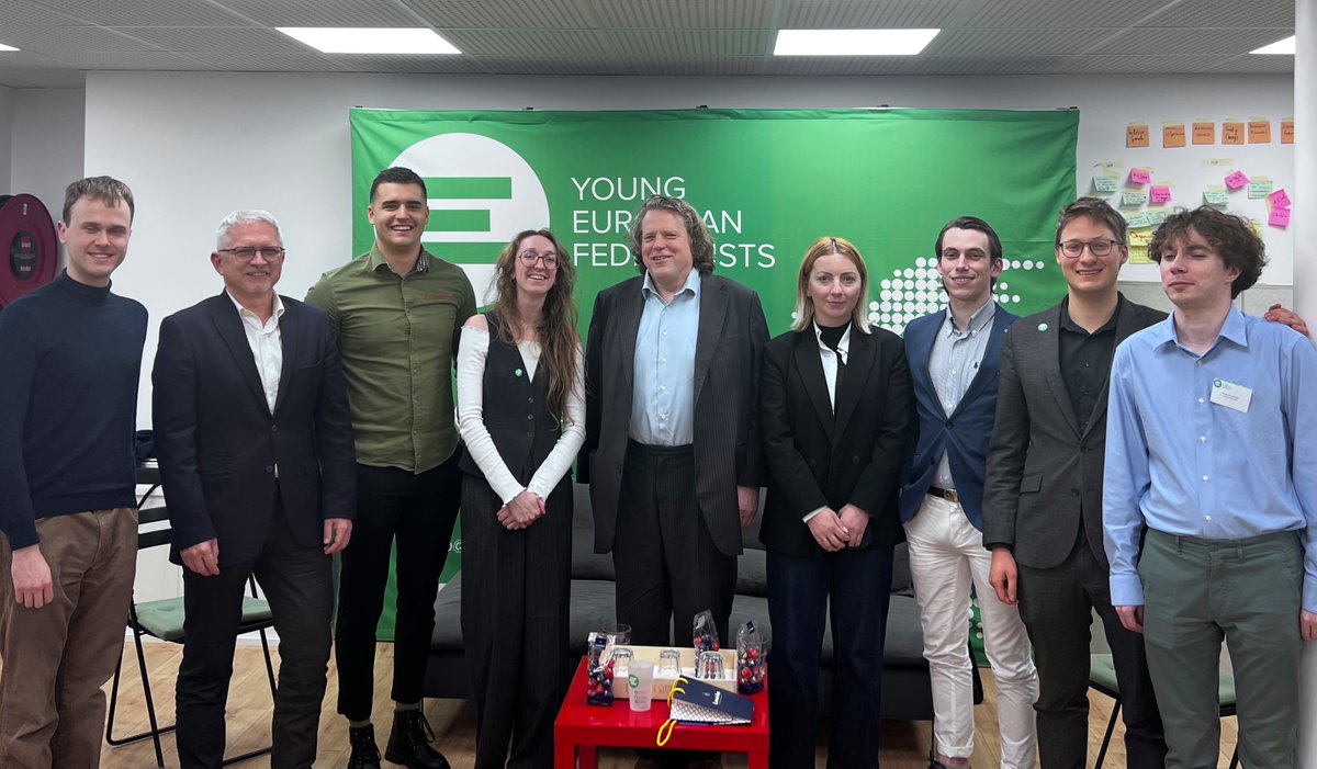 In this turbulent moment, when the European project is being attacked from both East and West, it was a pleasure to participate in an event organized by JEF – Young European Federalists Brussels (jefbelgium.eu/local-sectio...), meet young enthusiasts who believe in a stronger Europe