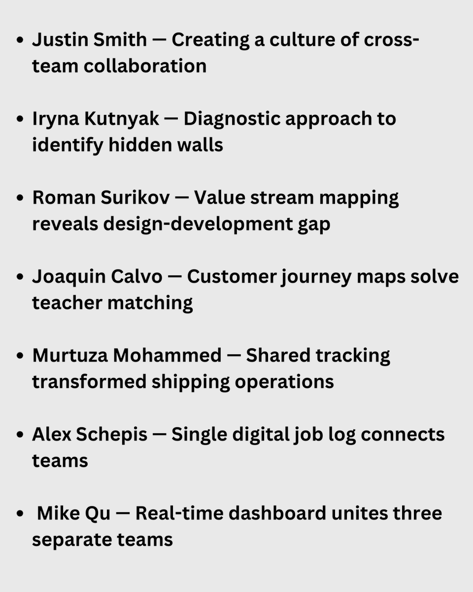 cplusapp's tweet image. 📊 7 Real-World Fixes That Broke Down Team Silos for Good

💡 Which one of these would make the biggest difference in your org?

👀 Save this post to share with your ops team later.

#TeamCollaboration #ProcessImprovement #ContractorPlus