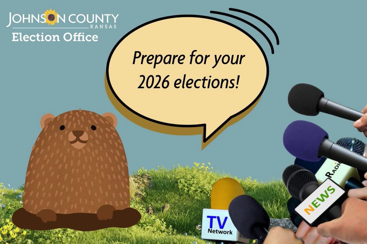 🦫 For the first time ever, Punxsutawney Phil has spoken, and his message isn’t about shadows! #groundhogday

🗳️ Emerge from your winter burrow and start preparing for your 2026 elections. 

❄️ Don’t worry, the snow should be melted by then.