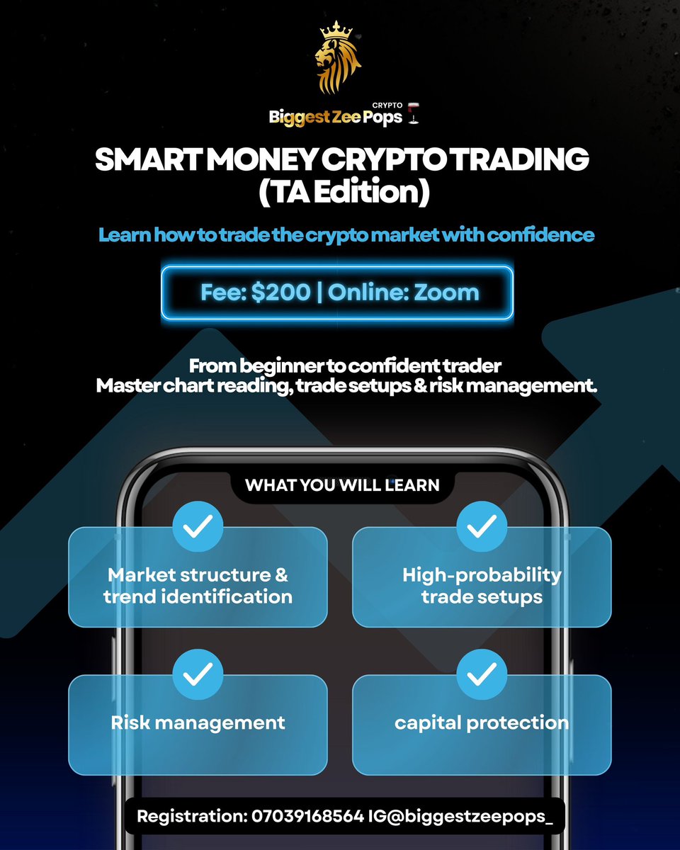 BiggestZeePops_'s tweet photo. Reduced the class fee from $500 to $200.
I’ve invested over $30k learning this market the hard way.
I understand the economy, so I’m making it easier for others.
The philanthropist in me will always give🍷
#technicalities #CryptoMarket #btc #biggestzeepops_crypto🍷 https://t.co/1FXDYfzA7h