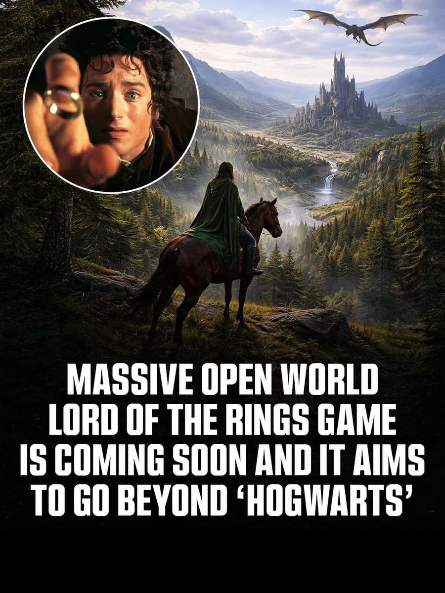 New Lord of the Rings game in development that will rival Hogwarts Legacy. 🎮
