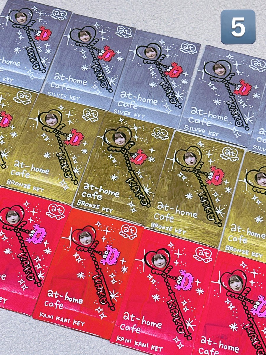 5️⃣KANI KANI KEY 6️⃣金運が上がるチェキ 7️⃣かことランニング