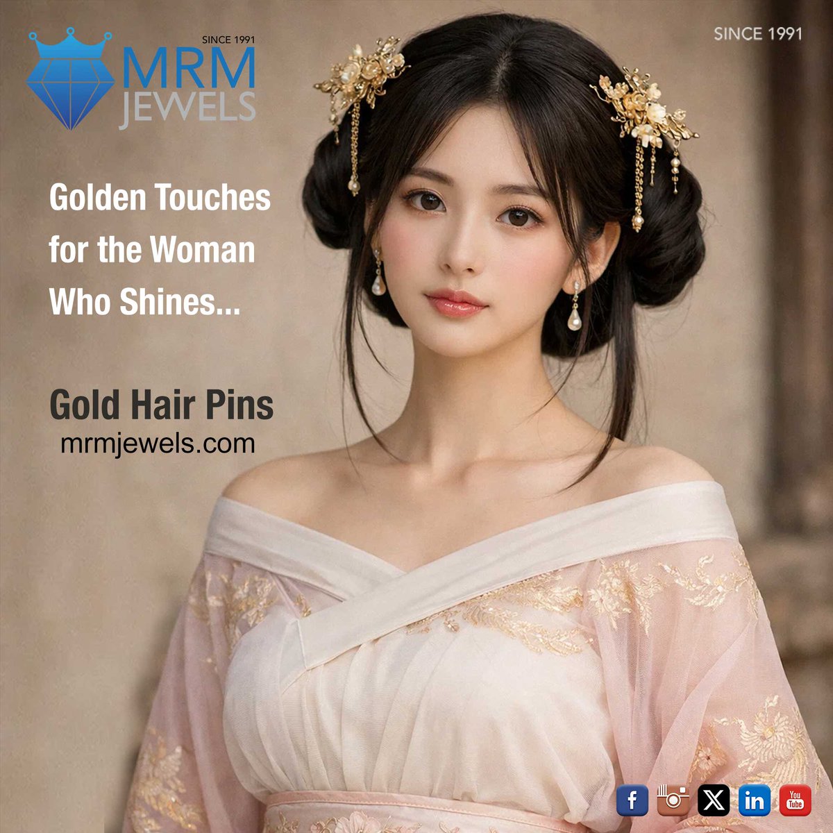 MRMJewels's tweet photo. Golden Touches for the Woman Who Shines ✨
Introducing our exclusive collection of Gold Hair Pins, designed for the woman
#MRMJewels #GoldJewelry #HairAccessories #LuxuryForWomen #ElegantStyle #JewelryLaunch #WomanInBusiness #GoldHairPins #FineJewelry #StyleWithPurpose https://t.co/SCJZvCp3rl
