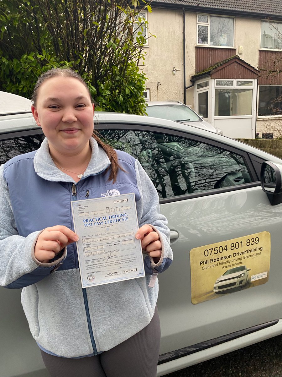 allaboutbrad's tweet photo. Well done Eva . First time pass https://t.co/VrYcu0TNuJ