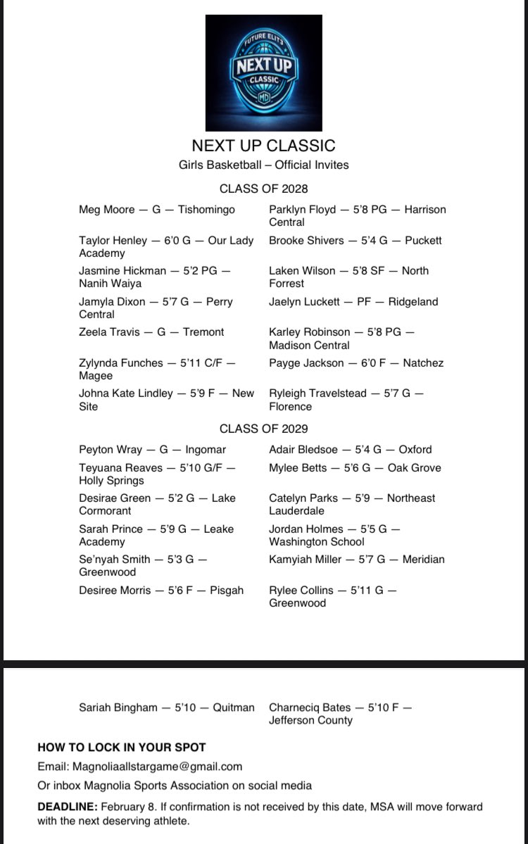 Magnolia Sports Association tweet media