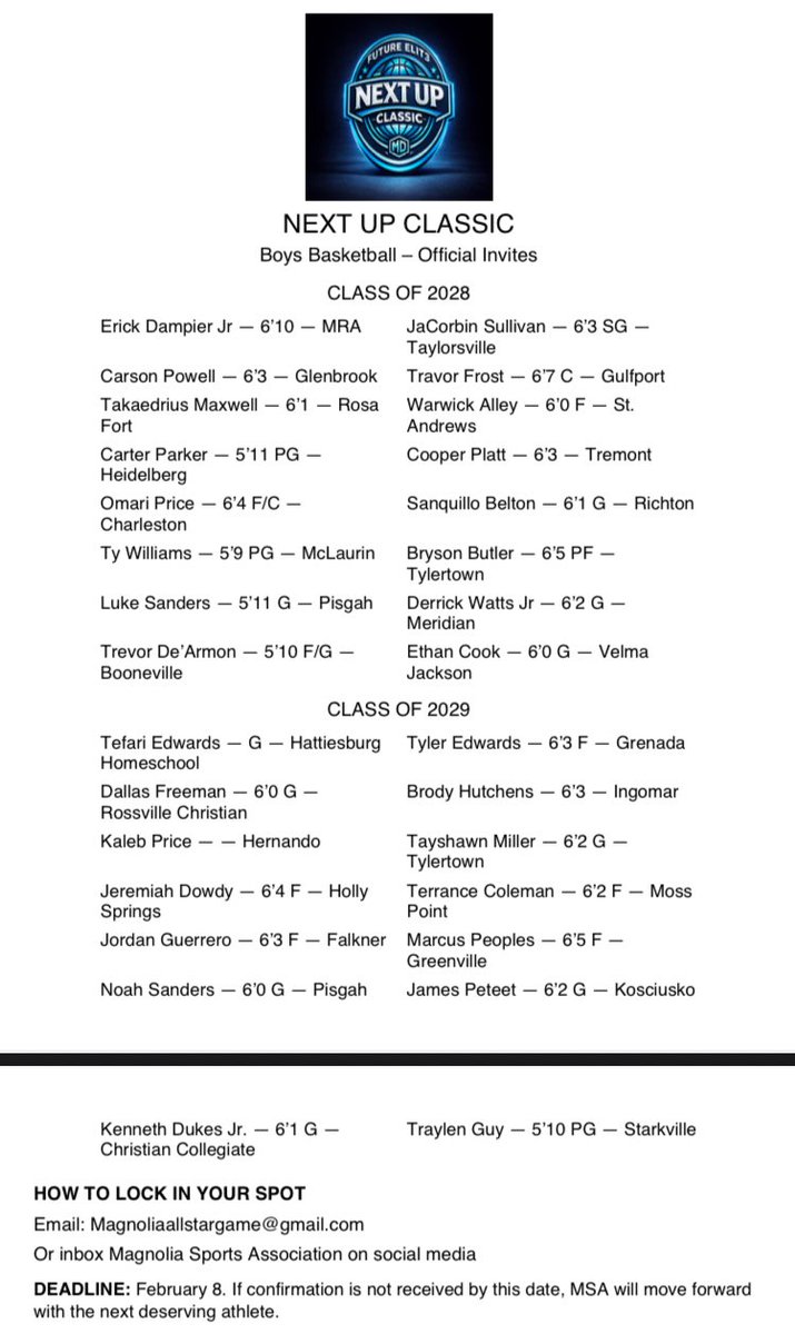 Magnolia Sports Association tweet media