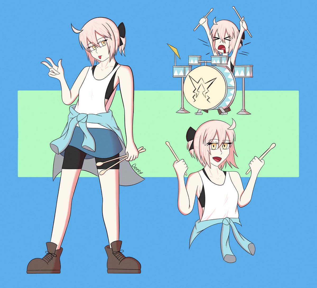 Okita is just a drummer