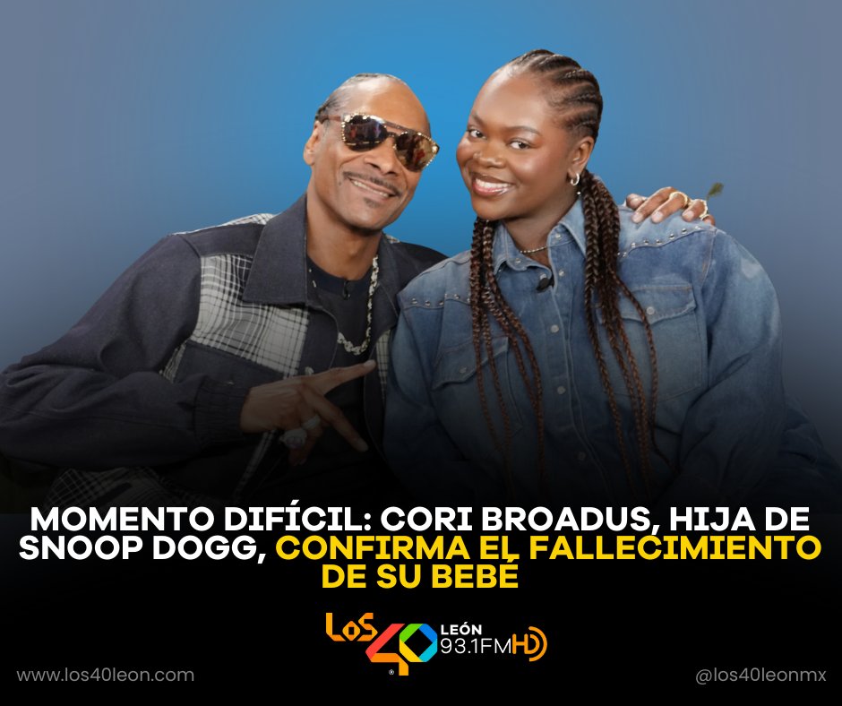 El mundo del espectáculo se ha pintado de luto. El legendario rapero #SnoopDogg y su familia están atravesando uno de los momentos más desgarradores de sus vidas. 🕊️🙏
los40leon.com/post/momento-d…