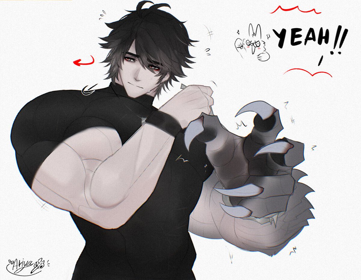 ariyakonsuay's tweet image. That was one deadly handshake 💀

But His Owner loves those danger puppy paws, even though they could end him in seconds 💀

Fact: Good Boi hate his feral side 
'cause sometimes he can’t fully control his instincts.

That’s why he takes meds to prevent the further lethal accident