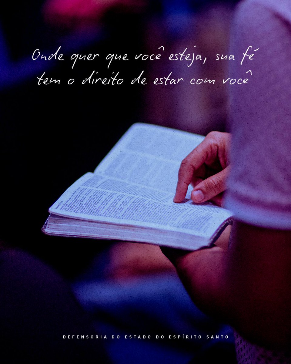 DefensoriaES's tweet photo. Ninguém precisa esconder o que acredita para ser aceito ou para se sentir seguro. Seja no uso de uma roupa, de um símbolo, no seu jeito de rezar ou orar, o respeito é um direito garantido por lei. https://t.co/vGpve0dF7f
