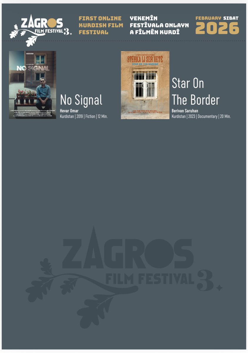 Do not miss Kurdish films 👇🏻
zagrosfestival.com