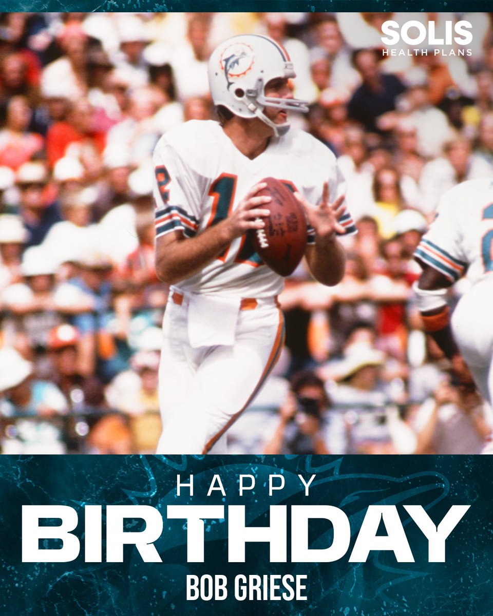 Happy birthday to Hall of Famer Bob Griese! 🎂