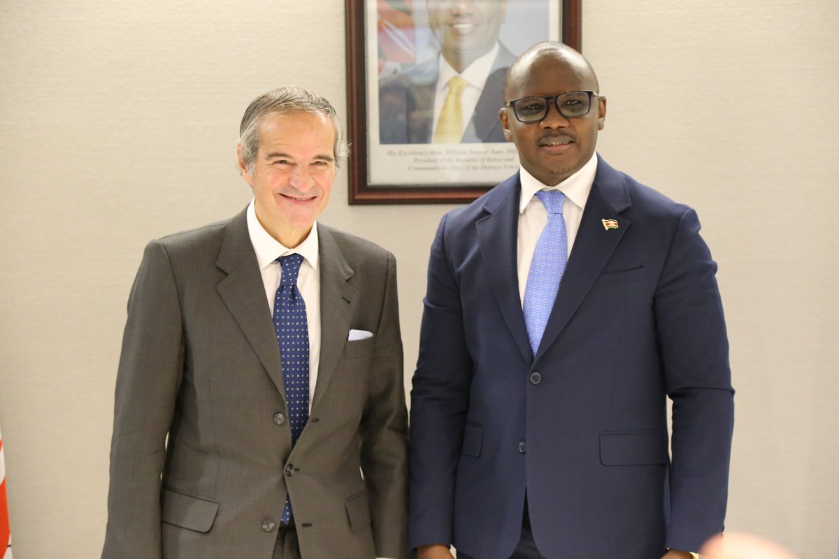 KenyaMissionUN's tweet photo. This morning, H.E. Amb. Ekitela Lokaale had the honour of hosting a high-level interactive dialogue between the NY–based African Permanent Representatives and Mr. Rafael Grossi, Director General of the IAEA
@rafaelmgrossi @eelokaale @ForeignOfficeKE https://t.co/0bF8VOidaB