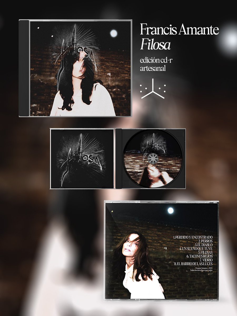 pilardiscos's tweet photo. Francis Amante - "Filosa" (CD)
ya disponible

edición artesanal en CD-R
incluye booklet de 6 páginas con letras y créditos
diseño y armado 100% manual por @str4kys 
editado por pilar discos

consultas por mensaje privado

(unidades muy limitadas) https://t.co/RYb92WQTjM
