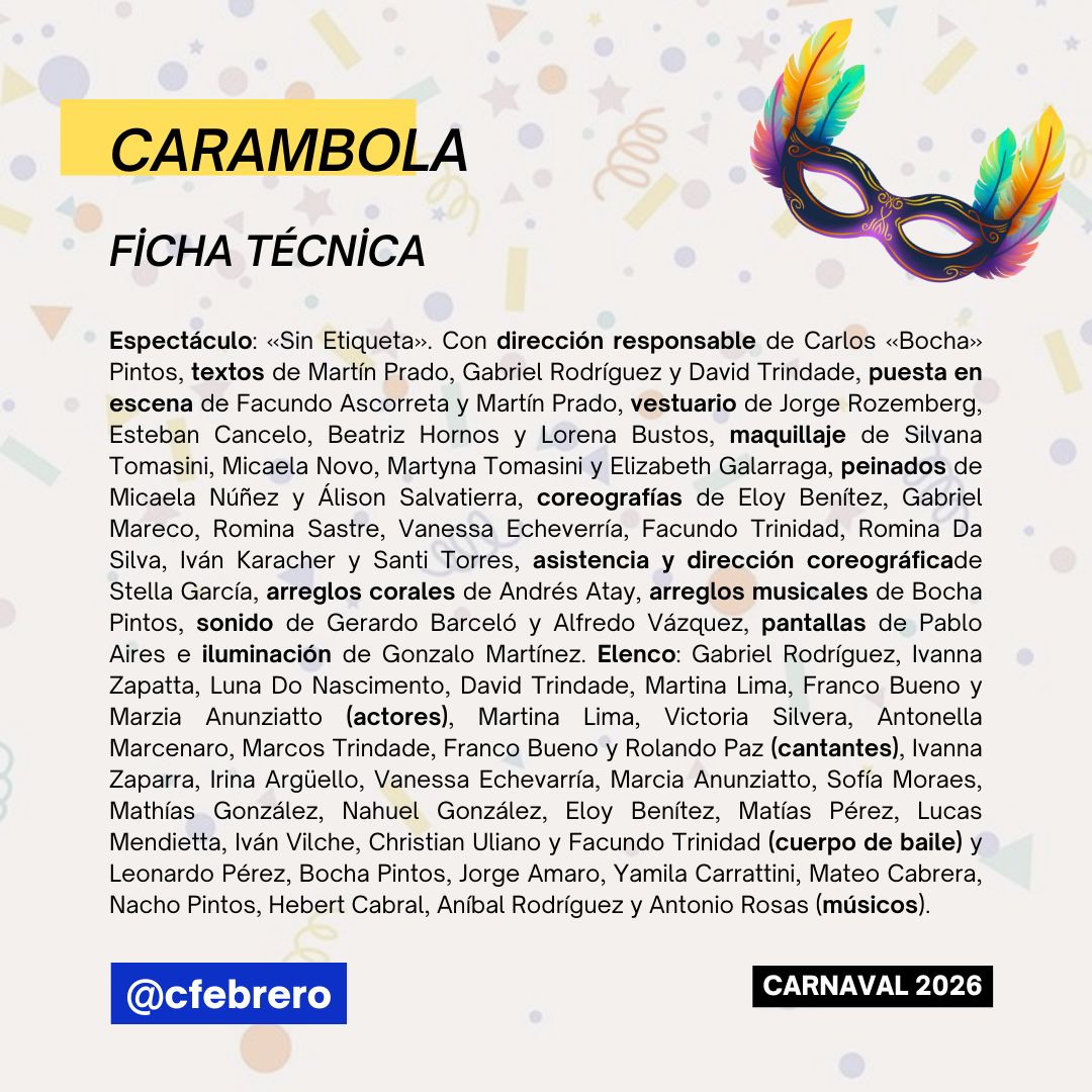 Desde las 20 compartimos una nueva transmisión de Calle Febrero, a través de las Radios Públicas del Uruguay, en vivo desde el Teatro de Verano.

Actuarán Carambola, Jardín del Pueblo, Cayó la Cabra y Adam's.

Conocé los artistas que se suben esta noche al Collazo.