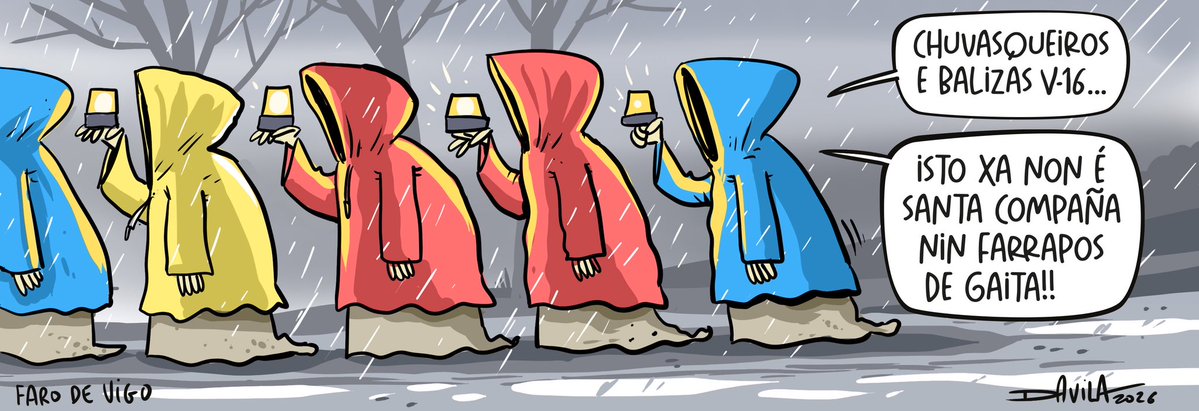 DavilaOBicheiro's tweet image. A santa compaña hoxe
