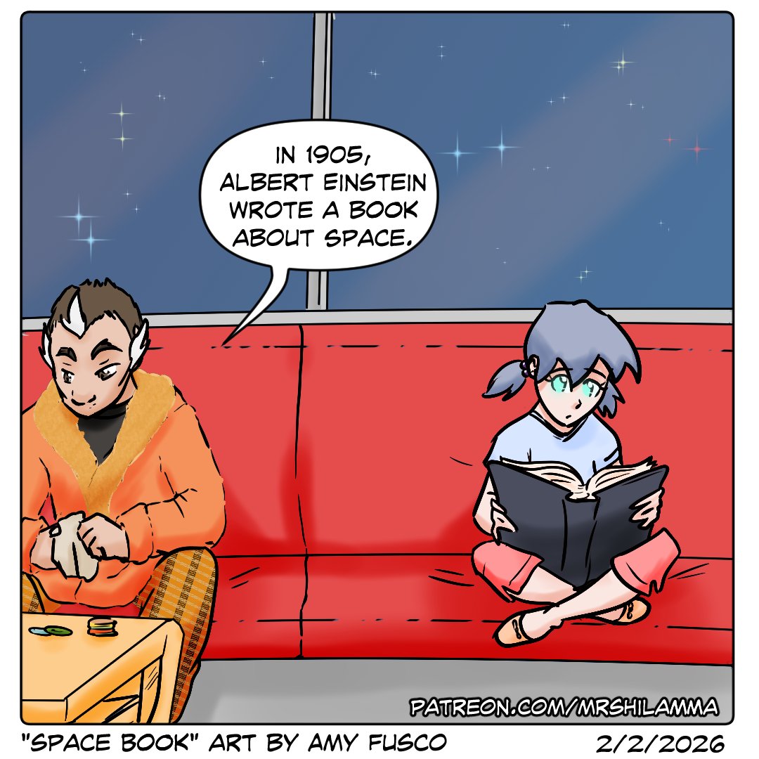 KappaKafeStudio's tweet photo. "Space Book" #SpaceDadJokes 5 https://t.co/VjrK0nYzAH