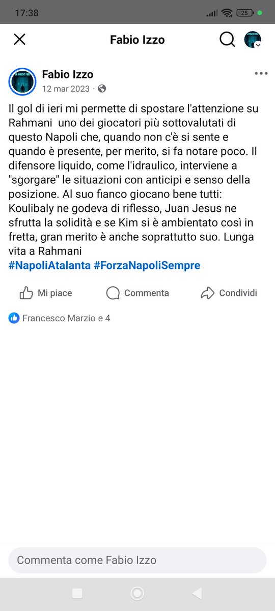 Post che invecchiano bene
#Rahmani #ForzaNapoliSempre