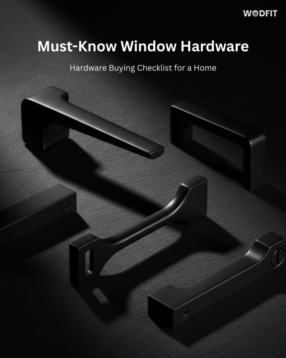 wodfitofficial's tweet image. Must-know window hardware:
Hinges • Handles • Locks • Stays • Stoppers
Right hardware = safer, smoother windows.
#WindowHardware #QualityHardware #BuiltToLast