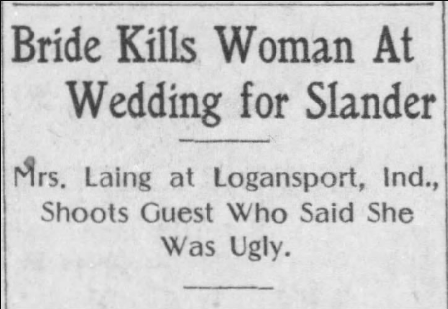 HorribleSanity's tweet photo. Peak Bridezilla?  (Pittsburgh Post-Gazette 1912, via @_newspapers) https://t.co/WWyQGt0maX