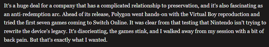 This is so funny because it's a ridiculous thing to say and it's EXACTLY how I feel as well. When they announced this thing I was like "There's a sucker born every  minute and it's me"

polygon.com/nintendo-switc…