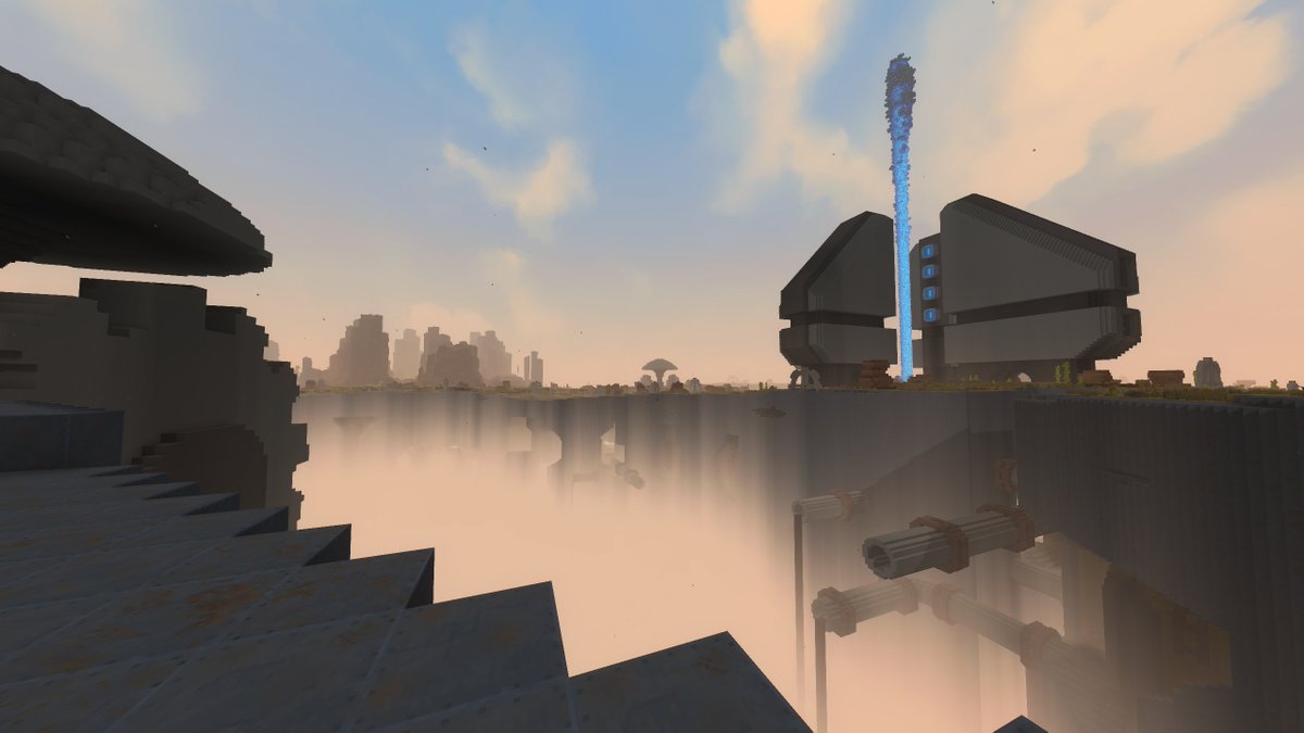 Moonlit_Shards's tweet photo. Here are some concepts and views at our submission for the Hytale modjam, Echoes of the machine.  "Proto-planet J-333" is a collab worldgen project with @_Meyos  
mind checking his account for additional images of the project :)
#Hytale #HytaleModding #Modding https://t.co/BAM7ZI08er