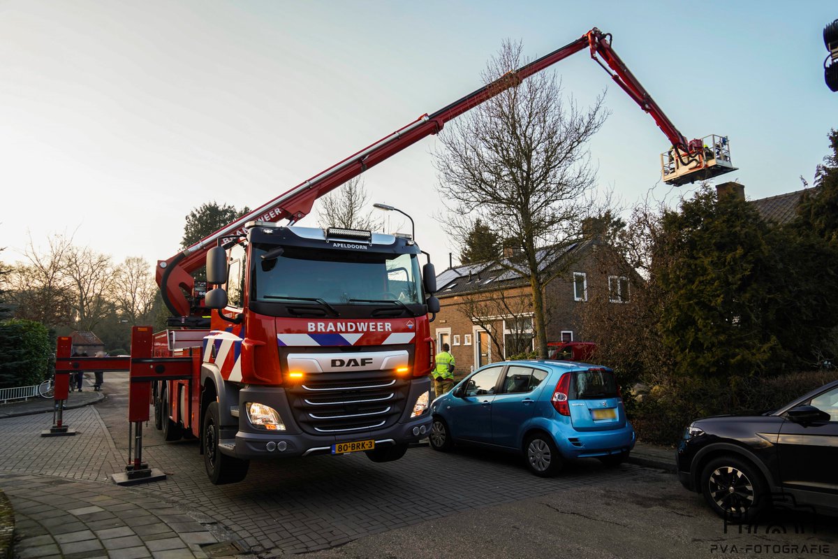Schoorsteenbrand in Beekbergen