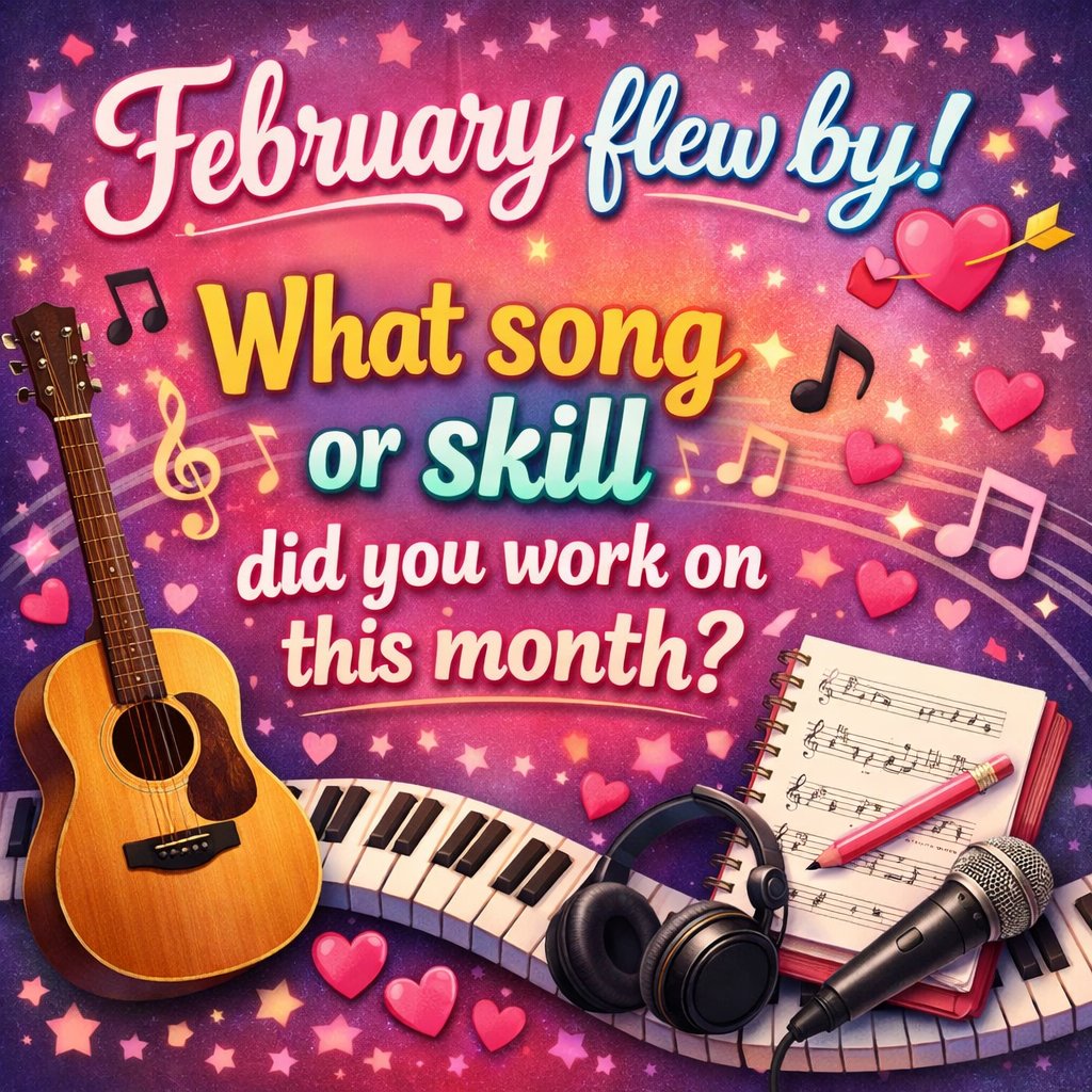 What song or skill did you work on this month? Did you achieve your goals or do you need a little more practice?