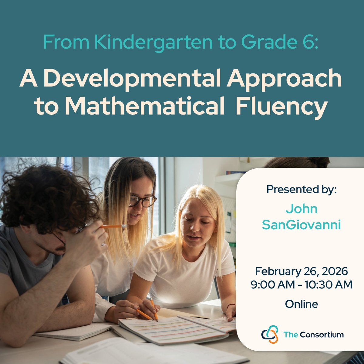 crconsortium's tweet photo. Number fact fluency matters—but it doesn’t always look the same in every classroom. Join this online session for K–6 educators and leaders to build a shared, research-informed approach. 

🔗Register now: https://t.co/pm6HaPiVKH https://t.co/7bvSB2FEbM