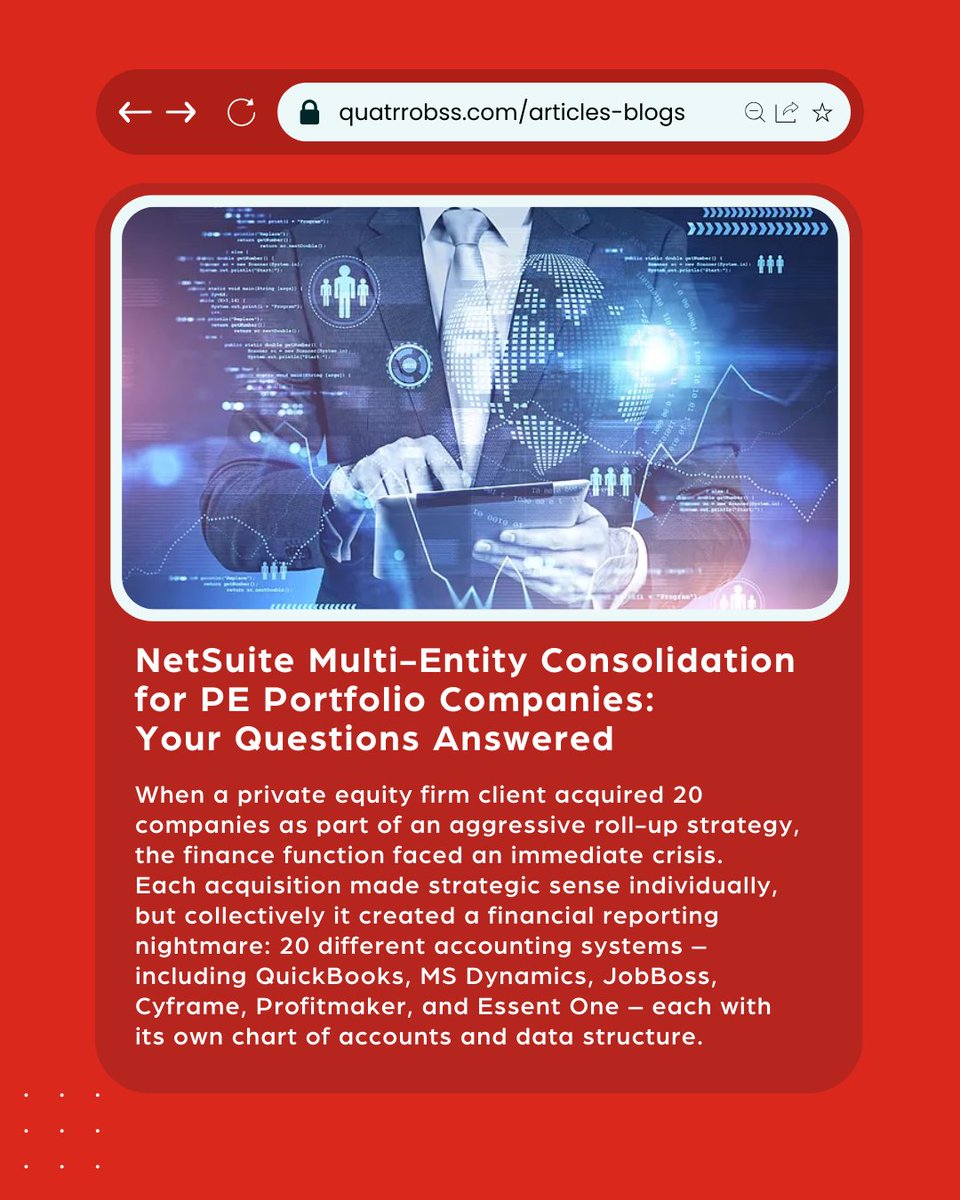Quatrro_QBSS's tweet image. Our latest articles tackle the critical questions business leaders face—from system consolidation to exit planning. They also break down complex problems into actionable steps. Read more: bit.ly/3Xnrhk4 #QBSS #RestaurantRetail #FinanceAndAccounting
