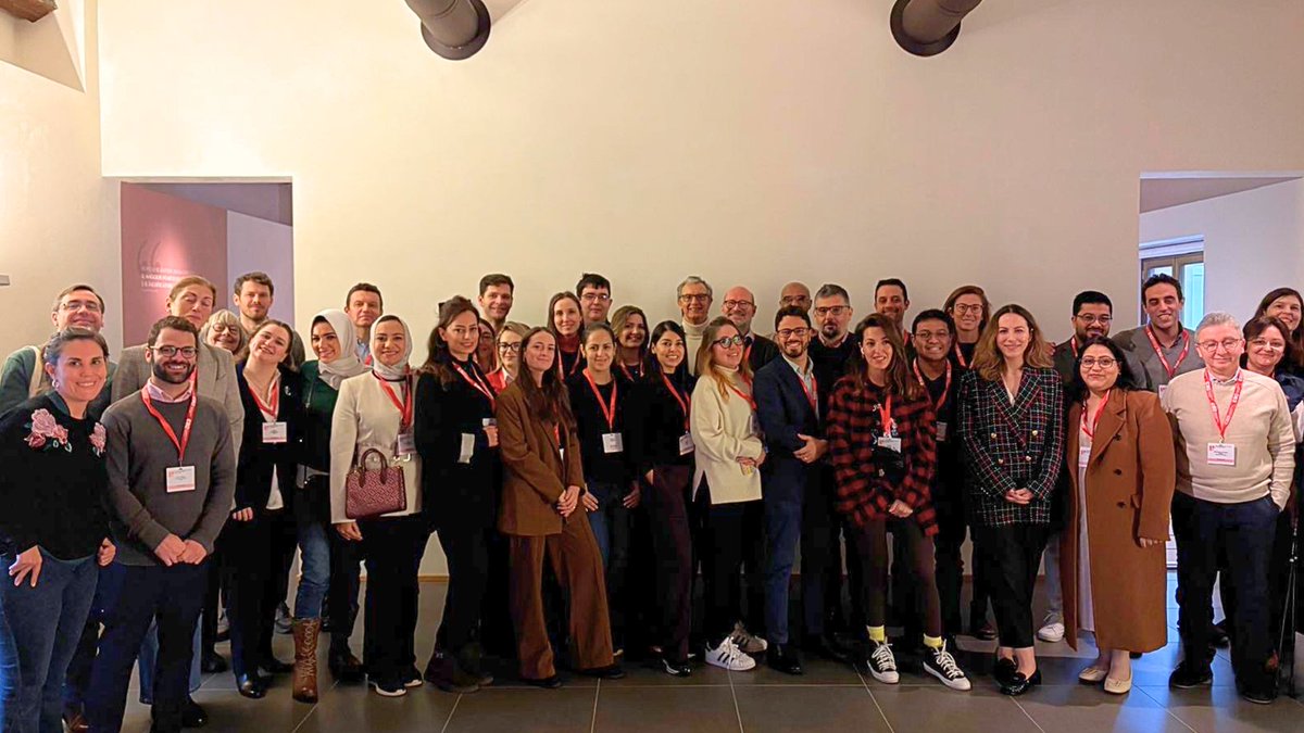 ESOncology's tweet photo. The second edition of the ESO #LearningtoCare seminar is taking place now in Padova, Italy.

In attendance are the participants of the 7th cohort of the ESO Certificate of Advanced Studies in #Lymphoma and the 2nd cohort of the Certificate of Advanced Studies in #Gynaecologicalcancers.

In addition to a one day tumor-specific programme, this seminar focuses on the essential, yet often overlooked, pillars of #cancercare: psychology, communication, ethics, and burnout management.

A huge thank you to all the participants and faculty, in particular Giovanni Boniolo, Cristiana Sessa and Emanuele Zucca for their expert guidance.