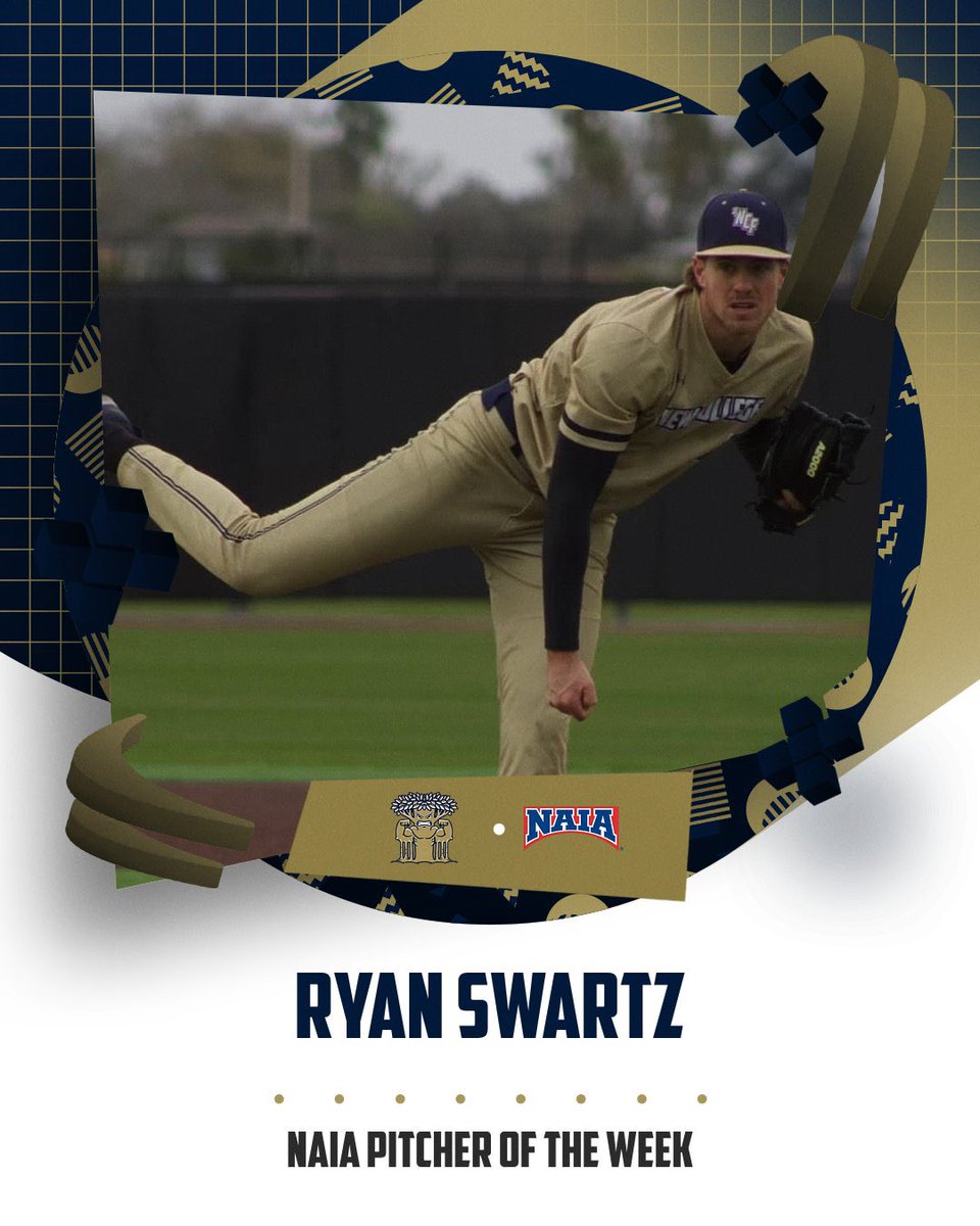 Add another honor! 

Ryan Swartz is the first player in <a href="/NCFBanyansBB/">NCF Baseball</a> history to be named NAIA Pitcher Of The Week!

Press Release 👇 
 
gomightybanyans.com/news/2026/2/3/…

#GoMightyBanyans #BanyanRoots