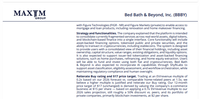 $BBBY

Reiterate Buy Rating and $17 PT...