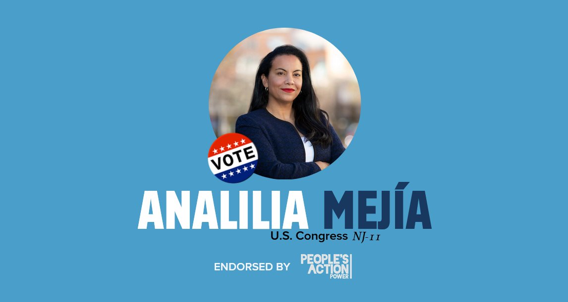 pplsactionpower's tweet photo. People's Action Power is proud to endorse @AnaliliaForNJ! https://t.co/aSPtX2fQEN