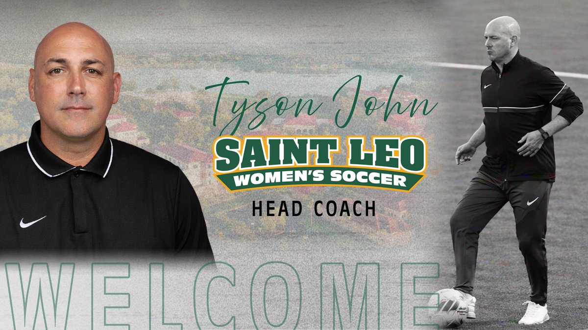 SaintLeoLions's tweet photo. 𝙒𝙀𝙇𝘾𝙊𝙈𝙀!

Saint Leo welcomes Tyson John as head coach of @saintleowsoc 

Proven winner ready for the challenge

🔗https://t.co/sANuztzuaZ

#GOLIONS 🦁 | #SAINTLEO1PRIDE 🦁 https://t.co/Kh6nSpaqLQ