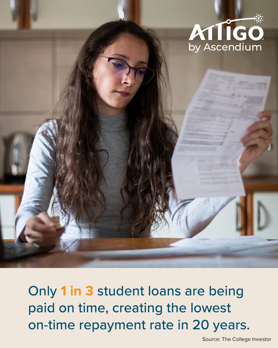 AttigoSuite's tweet photo. Supporting students doesn’t stop at graduation. 💙 

With #Attigo by @AscendiumEd, schools can offer expert student loan repayment support that helps alumni manage challenges, ease financial stress, and stay connected for the long term. 

Learn more and get a quick quote. 
 👉 https://t.co/ywVJYLUrh4