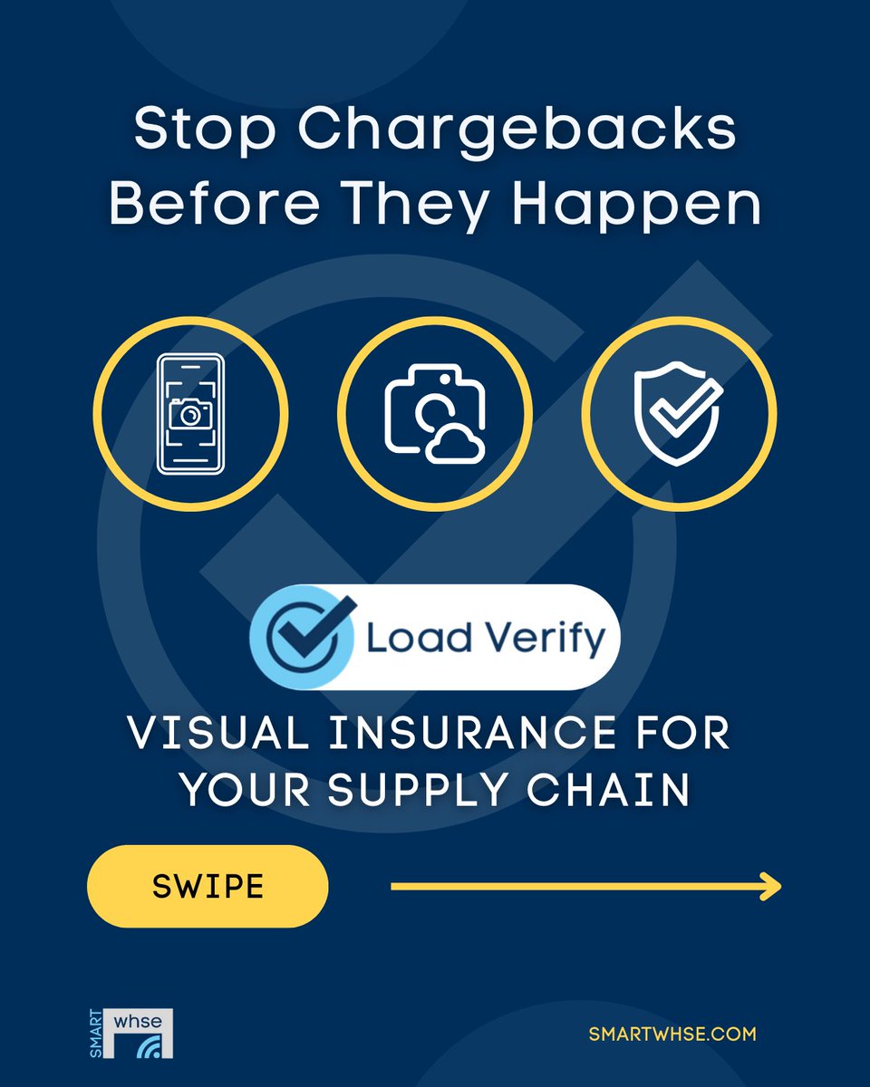 Smart_WHSE_LLC's tweet photo. Chargebacks aren’t caused by bad actors.
They’re caused by missing proof.
Load Verify captures timestamped dock proof so claims are resolved in seconds - not hours.

Fewer disputes.
Protected margins.

👉 See the full picture on our LinkedIn page https://t.co/cpNHM20hLi https://t.co/sB6npcnTFK