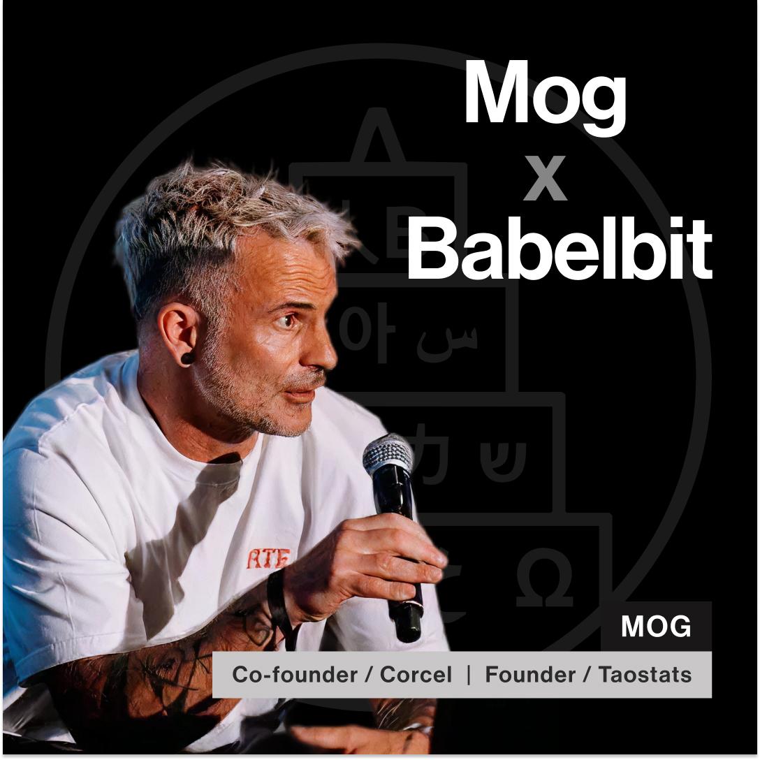 Introducing our lead investor: <a href="/mogmachine/">mogmachine (ττ)</a>

Mog is stepping up from shareholder to join Babelbit's board as a non-executive director - and help turn our vision into reality.

Much, much more to come. Thanks to all of our backers for making this possible.