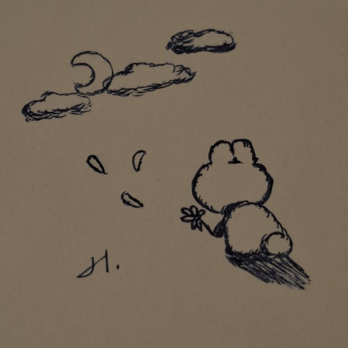 yaphan_a_'s tweet photo. doodle by ball pen. https://t.co/AlLtDb2NoK