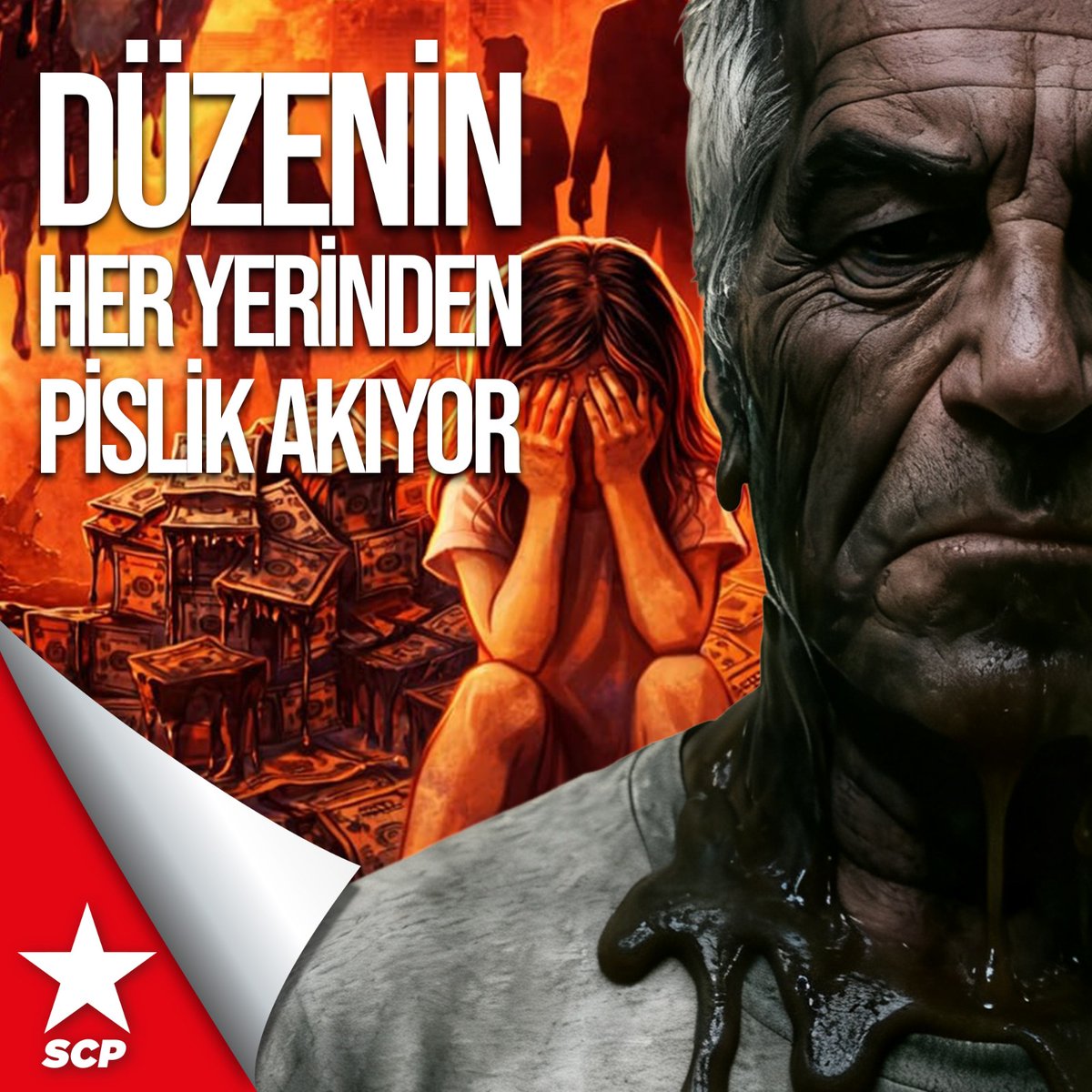 scpresmi's tweet image. Düzenin Paçalarından Pislik Akıyor

Epstein dosyalarında açığa çıkan belgeler, pedofili suçunun yalnızca bireysel sapkınlık değil; kapitalist sistemin koruması altında örgütlenen küresel bir suç ağı olduğunu göstermektedir. Sermaye çevrelerinden siyasetçilere, bürokratlardan…