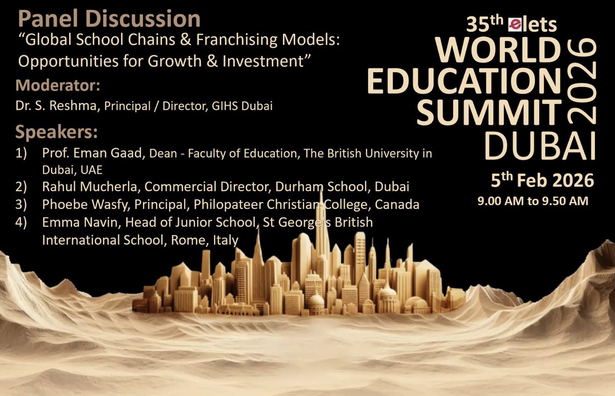 Excited to be part of The 35th World Education Summit representing <a href="/buid_team/">The British University in Dubai</a>