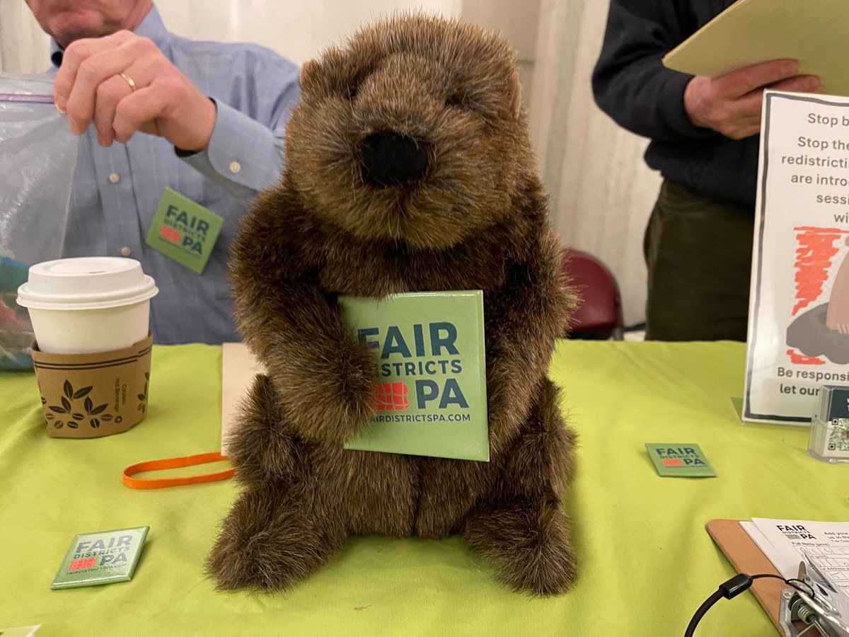 FDPAPhilly's tweet photo. Images from our gathering in the Capitol on Groundhog Day to protest the way the PA legislature goes round & round & gets little done.
It doesn't have to be this way!
End #gerrymandering & we'll get *stuff* done. Pass House Bill 31 & Senate Bill 131!
#NotRedNotBlueJustFair https://t.co/scBvIhP9RE