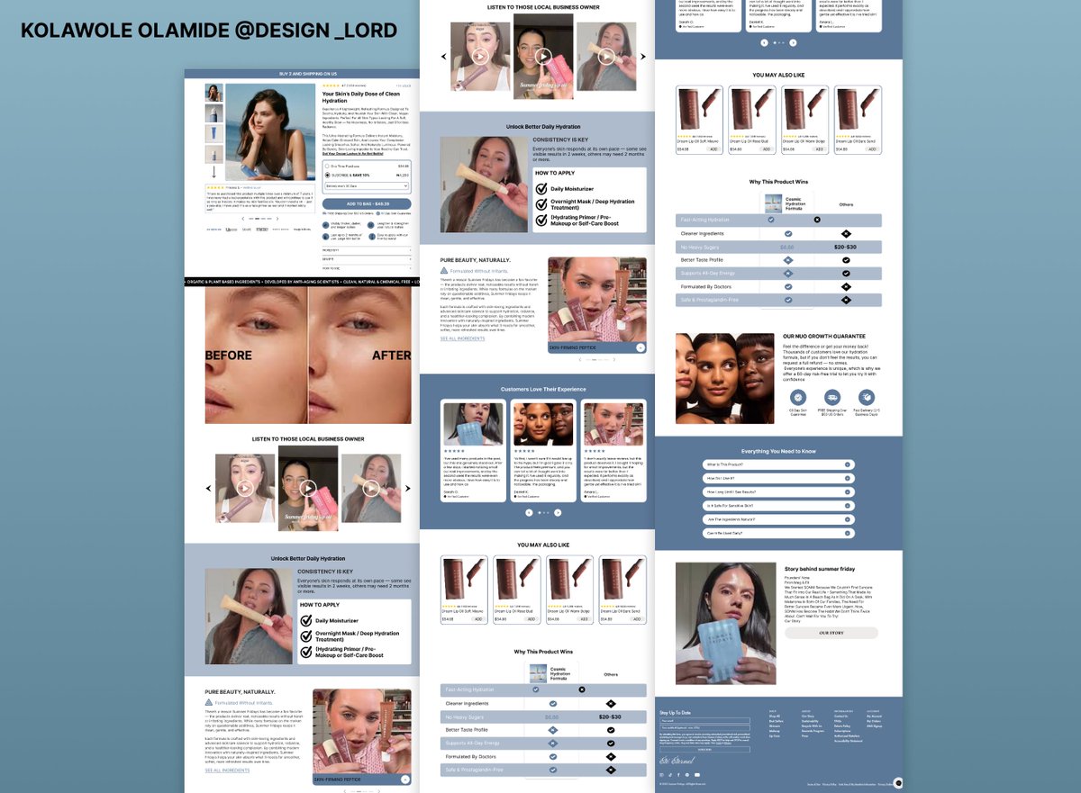 Design__Lord's tweet image. Less clutter. More clarity. Designed to drive conversions.
#Figma #Shopify #EcommerceDesign
