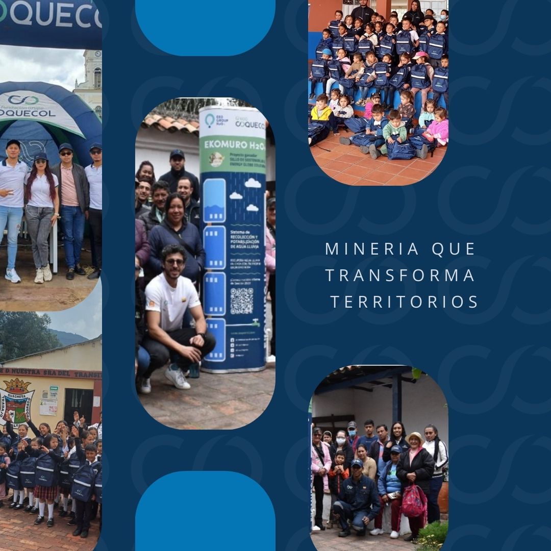 🌱 Minería que transforma territorios

En 2025 entregamos 4 EKOMUROS que promueven el cuidado del agua y la educación ambiental 💧♻️
Además, impulsamos el futuro con 20 becas universitarias y 323 kits escolares en Guachetá y Ráquira.💚