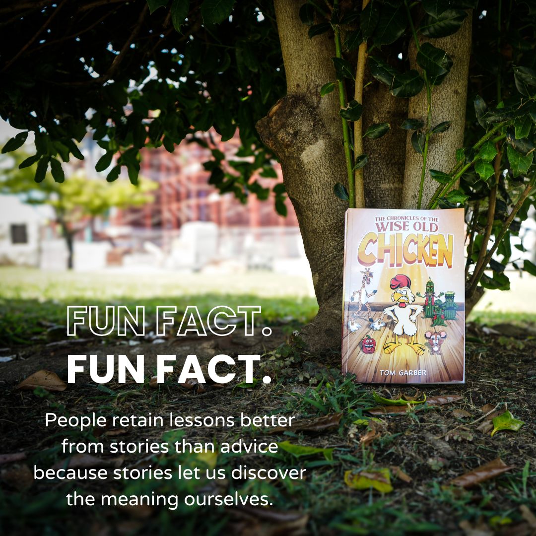 tomgarberauthor's tweet photo. Stories don’t give answers.

They give perspective. 🐔📚

Grab a copy and learn something new today at https://t.co/hrBgRrX7OO

#chroniclesofthewiseoldchicken #wiseoldchicken #author #authorscommunity #newauthor #localauthor https://t.co/NhKbI38TXG