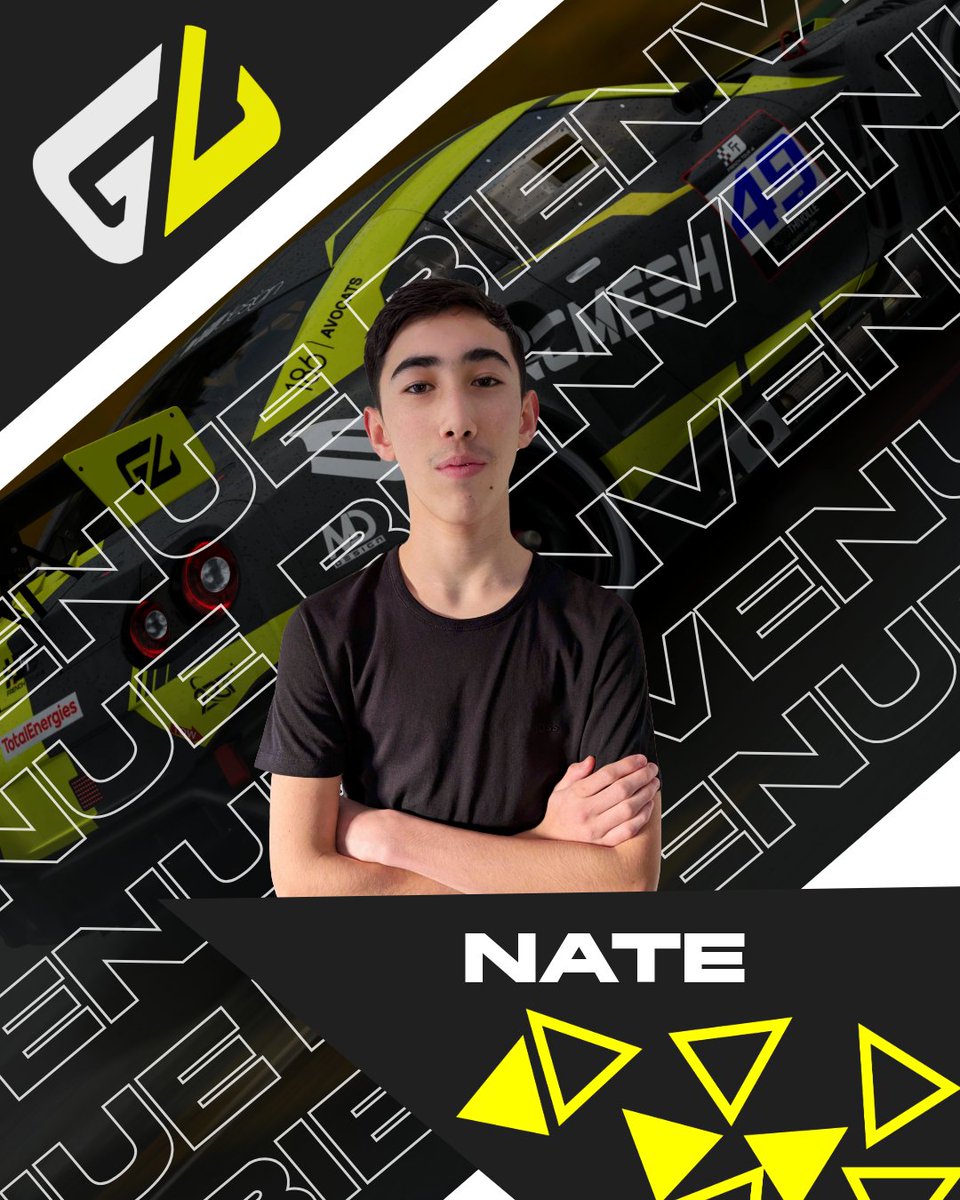 G_Ligue_Esports's tweet photo. ✨ Our first signing for 2026! ✨

We’re proud to welcome #Nate19 🇫🇷, a young and promising GT7 driver 🚀
23rd in the latest Manufacturers Cup, huge potential, and ready to start a new chapter with us 💛🤍

Welcome to the team, Nate! 👋🔥

#GT7 #Simracing #Esport #NewSigning https://t.co/3I6bn6X1RJ